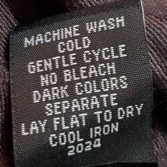 Rafaella Turtleneck Top,  3/4 sleeves, Brown M - Picture 7 of 9